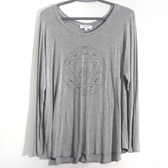 MyStyle Size xl grey graphic shirt - Picture 1 of 4